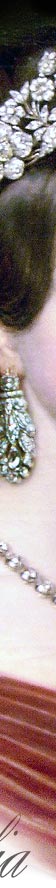 Queen Amalia jewels, tiara, diadem, diamonds, earrings,brooch