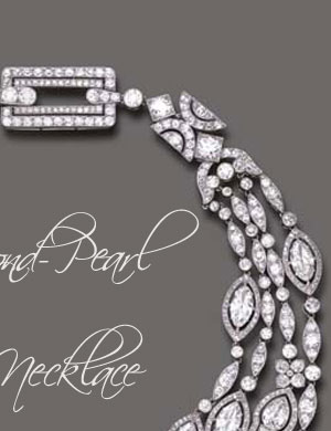 Diamanten-Perlen-Collier des Belle Epoque  |    Sar� battuta all'asta il 2 giugno da Christie's a New York questa parure di Cartier formata da un collier valutato 800 mila-1,2 milioni di dollari (670 mila-1 milione di euro) e da una corona di 150-200 mila dollari (125-170 mila euro), appartenuta all'ereditiera Doris Duke. Il ricavato andr� alla fondazione caritatevole intitolata alla stessa Duke