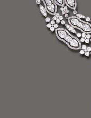 Mr. Duke collaborated with Cartier in the creation of this necklace and supplied some of the larger diamonds. Originally designed as a sautoir, Cartier finally adapted the design to create this magnificent object