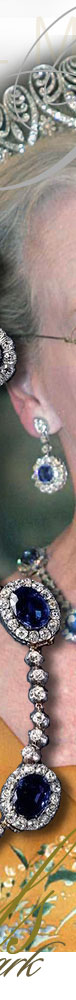 Queen Alexandrine|Sapphire and Diamond Brooch,Sapphire Necklace,Romanov Sapphire Clusters| Denmark Royal Jewelry|Queen Margrethe alexandrine,mecklenburg-schwerin,duchess,queen,queen alexandrine,wedding,sapphire,koenigin,danish royal jewellery,jewelry,jewellry,queen Margareth ,denmark,danmark,meander collier, daenemark,Jewels,crownprincess,royals,royal jewels,schmuck,diamant,diamonds,danish,monarchy,romanov,royalwedding,weddinggift,queen alexandrine, royal sapphire necklace,meander sapphire stomacher,long diamond sautoir,sapphir cluster,romanov sapphire,meander diamond ornament,grand duchess,marriage,royal marriage,gift,presents,princess knut,princess elisabeth of denmark,princess caroline of denmark,queen margrethe sapphire pendant