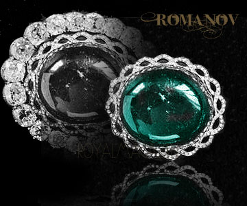 romanov imprial emerald brooch cluster The Romanov heirlooms, Property of the Sovietic Republics |The Diamond Treasure. Inventory items |History of the Diamond Treasure with items concerning some celebrated stones |Description of the Russia's Treasure of Diamonds and precious stones