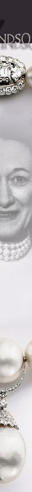 perlencollier, perlenchocker, perlen,The Collection of HRH Queen Mary, gifted to her beloved son the Duke 
          of Windsor 
          The Jewels of the Duchess of Windsor