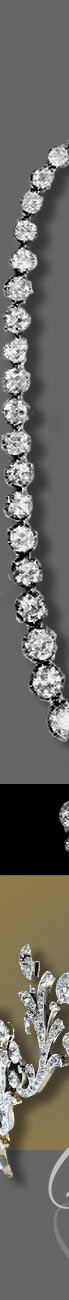 The Harcourt - Diamond Tiara of styled flower ornaments| The Harcourt family necklace| The Prince of Wales Loop and Button| England Nobles Royal Jewel The Harcourt - Diamond Tiara of styled flower ornaments  large Diamond Riviere with Diamond Pendant