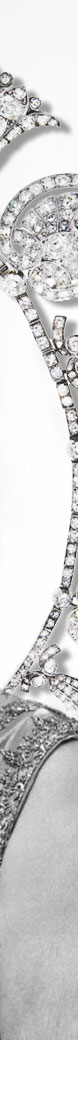 Palmette Tiara| Anthemions Diamond Diadem and Diamond Necklace Lady Alice Fox| Jewel History