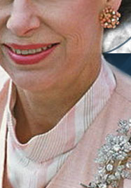 Princess Margaret auf Great Britain, Countess Snowdon flower brooches, sprays, lady sarah snowdon