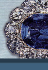 Prince Albert Saphire brooch