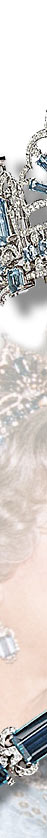 Queen Elizabeth II. Aquamarines Parure, Diadem, Earpendants, Brooch and Bracelet
