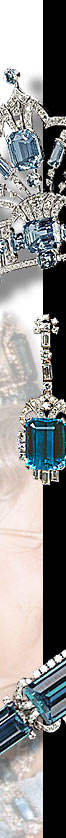 Aquamarine necklace collier Royal Aquamarine Queen Elizabeth II 
