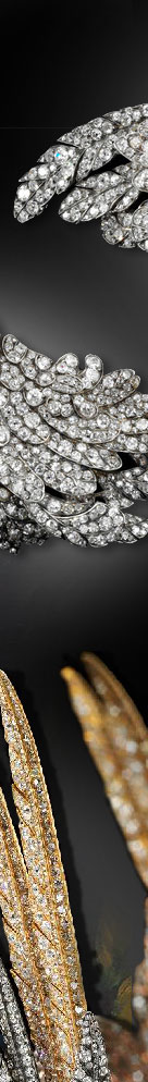 Found in a bank vault by Sotheby's and soon to be out of the dark and on display for the first time an extremely rare Cartier 'Valkyrie' tiara created for Mary Crewe Milne, later Duchess of Roxburghe in 1935. This winged headpiece (which flutters no less) is fit for a goddess at the best London parties and balls. It is total theatre and recalls all the glamour of the jazz age. Excitingly this is to go on display in Dundee in the amazing and very new V&A in their Scottish design galleries opening 