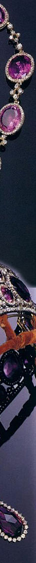 Royal Amethyst Parure 1815 Queen Mary| Diamond Amethyst Tiara Amethyst Necklace Amethyst Brooch Amethyst Earrings | British Royal Jewelry Windsor | Royal Jewels Queen Mary England