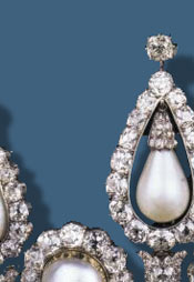 Rosebery Pearl Drop Tiara | Primrose Countess of Rosebery Important Pearl Parure Royal Jewelry History|Vault Dukes of Westminster Primrose Rosebery Orientperlen Tropfen