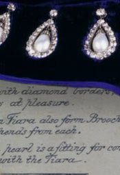 Grosse antike Perlen-Tropfen als Diadem aus der Schatzkammer der Grosvenour-Westminster Familie