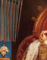 DIADEM Micro-mosaque Parure Marie-Louise Empress of France| Wedding Gift from Napoleon Bonaparte The mikro mosaiue parure of Marie-Louise Empress of France mosaik parure|Imperial Jewelry napoleonic parure,napoleonic tiara,napoleonic diadem,tiare,joaillerie,french crown jewels,parure belonging to Empress Marie Louise of france, Empress Marie Louise's Jewelry Collection,imperial jewels,jewellery belonging to Empress Marie Louise monaco et les napoleon DIAMANTS DE LA COURONNE   PARURE EN OR et MOSAIQUES Marie-Louise's set in micro-mosaicsjewel, ornament, amulet 
Gold and mosaics, composed of a comb, a necklace, a pair of bracelets and a pair of earrings, executed by Franois Regnault Nitot, jeweller of the imperial court, forming part of the wedding presents offered by Emperor Napoleon I to Archduchess Marie-Louise, in 18. Glass micromosaics depicting Roman ruins
