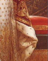Micro-mosaque Parure Marie-Louise Empress of France| Wedding Gift from Napoleon Bonaparte The mikro mosaiue parure of Marie-Louise Empress of France mosaik parure|Imperial Jewelry napoleonic parure,napoleonic tiara,napoleonic diadem,tiare,joaillerie,french crown jewels,parure belonging to Empress Marie Louise of france, Empress Marie Louise's Jewelry Collection,imperial jewels,jewellery belonging to Empress Marie Louise monaco et les napoleon DIAMANTS DE LA COURONNE   PARURE EN OR et MOSAIQUES Marie-Louise's set in micro-mosaicsjewel, ornament, amulet 
Gold and mosaics, composed of a comb, a necklace, a pair of bracelets and a pair of earrings, executed by Franois Regnault Nitot, jeweller of the imperial court, forming part of the wedding presents offered by Emperor Napoleon I to Archduchess Marie-Louise, in 18. Glass micromosaics depicting Roman ruins
