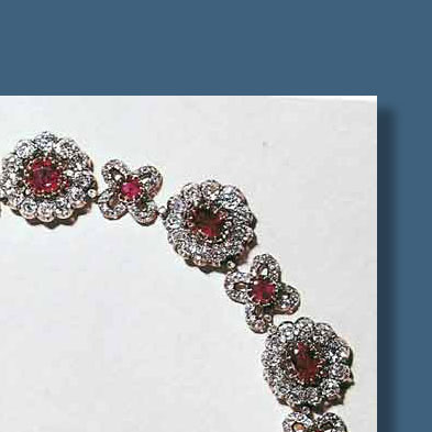 parure comprises a pair of ruby and diamond earrings with ruby pendants, two ruby and diamond cluster brooches, a large ruby and diamond cluster necklace, a small ruby and diamond necklace choker and a three ruby and diamond cluster bangle Rubinschmuck der K&ouml;nigin Elisabeth Ludovika von Preu&szlig;en  |Ruby-Parure Queen Elisabeth Ludovika of Prussia | Schmuck aus dem Hause Hohenzollern Preussen royal imperial jewel history jewelry royal ruby necklace important rubies parure