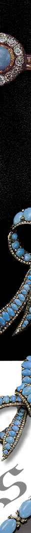 Eulalia's bandeau was designed as a peacock with large cabochon turquoise set in it's wings
