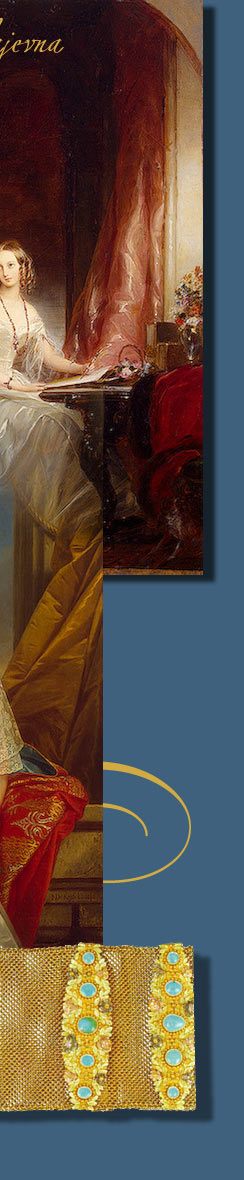 Grossfrstin Olga mit Prunkgrtel| Golden belt of the Grand Duchess Olga, Queen of Wuerttemberg