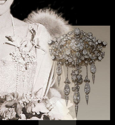 Elisabeth von Belgien Devante de Corsage Brosche Brooch of Charlotte von Mexico