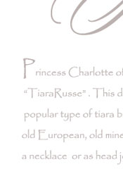 articulated and graduated fringe set with 
            old European, old mine and circular-cut diamonds, mounted in silver 
            and gold, could also be worn as a necklace or as head jewel on a frame.