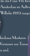 Wilhelmina 1897 - das erste Staatsportrait der jugendlichen Knigin 
          mit einer Tiara. Die Diamanten der Tiara und die auf ihrem Kleid gehrten 
          zum Geburtstagsgeschenk von 1889.