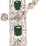 diadem Chaumet Emerald Stomacher Treasures of the Russian Imperial Court | Jusupov| Smaragd chaumet devante de corsage Juwelen und Schmuck der Familie Jussupow 