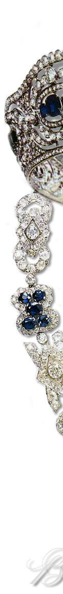 Safir Diamant Garnitur mit Diadem der spanischen Familie Bourbon Parma, gefertigt von Chaumet im Stil des Art Deco, aus Edelsteinen und Diamanten aus dem Nachlass der Knigin Marie Christine Bourbon Parma,sapphire,safir,saphir,Erbe,Erbschaft,joya,Queen
          necklace,bourbon,marchioness laula,diademe,goldschmuck,kette,schmuck,diamant,diamonds,jewels,spain,Corona de Espana,spanien,joyas,wedding,royalty,reina,collare,necklace,wedding,boda diadema