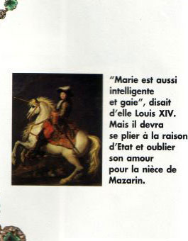 Marie Mancini`s  Emarald Necklace - Emeraudes Collier The historical necklace of emeralds, was a gift to the niece of Kardinal Mazarin, from the King Louis XIV of France, history, jewel history,emeralds- emerald and diamods,joyas,joaillerie,diamants 
